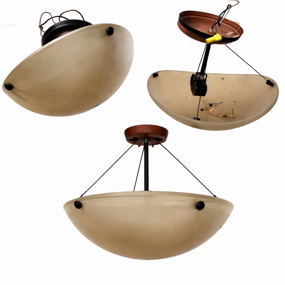 Modern Tan Ceiling Light Fixture